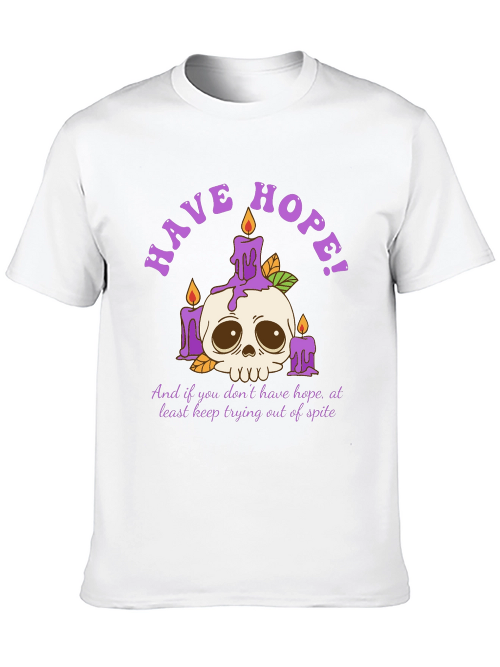 Have Hope T-Shirt - Skull & Candles Graphic Tee