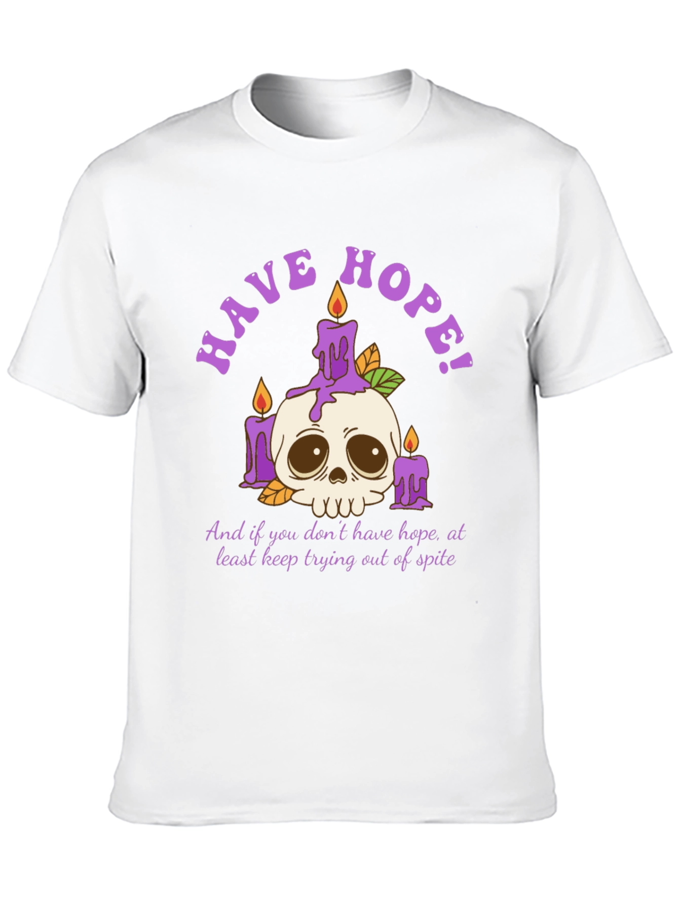 Have Hope T-Shirt - Skull & Candles Graphic Tee