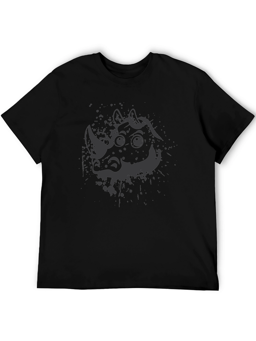 Rhinoceros Graphic Print Crew Neck T-Shirt