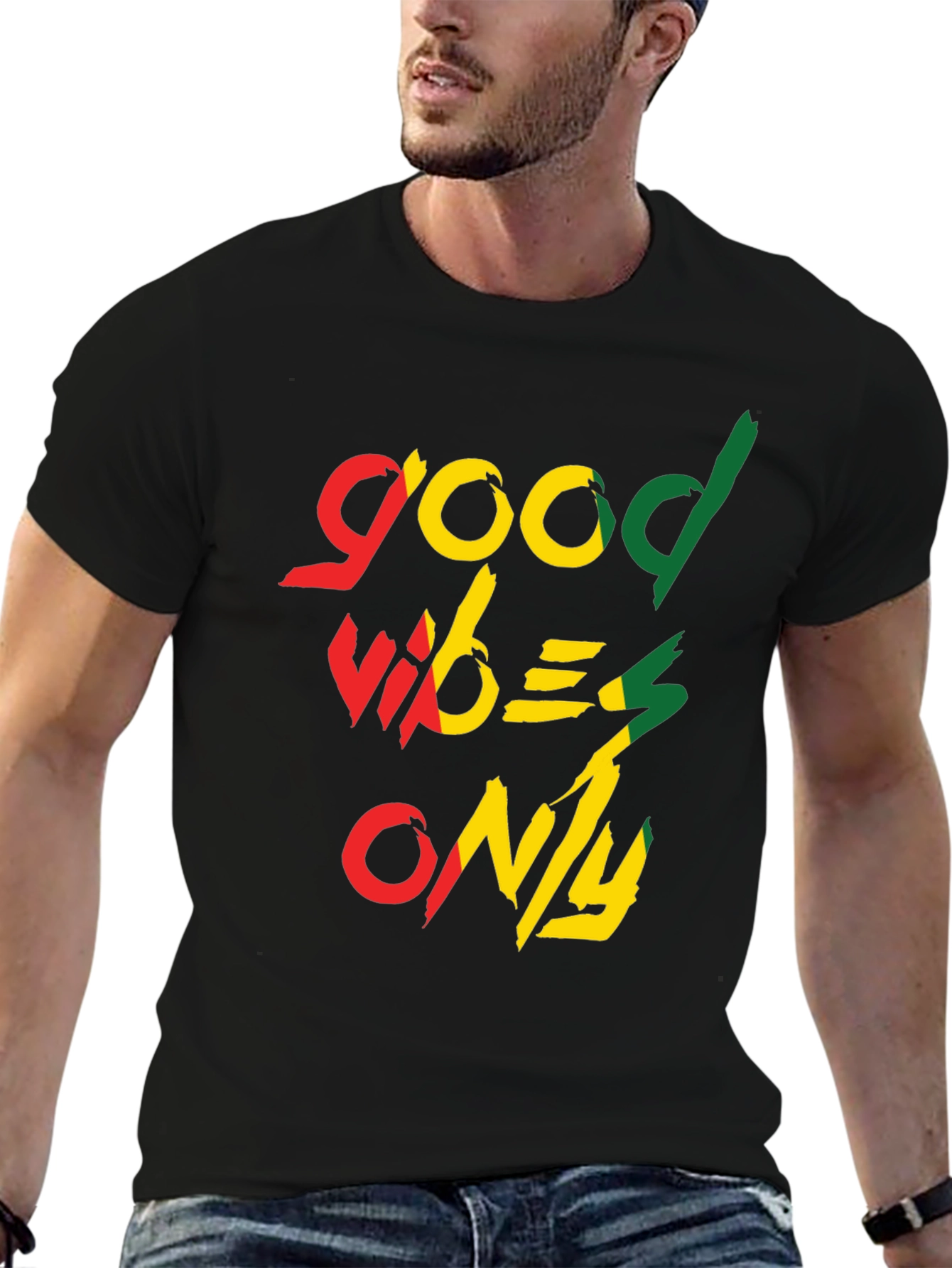 Good Vibes Only Graphic Tee - Black