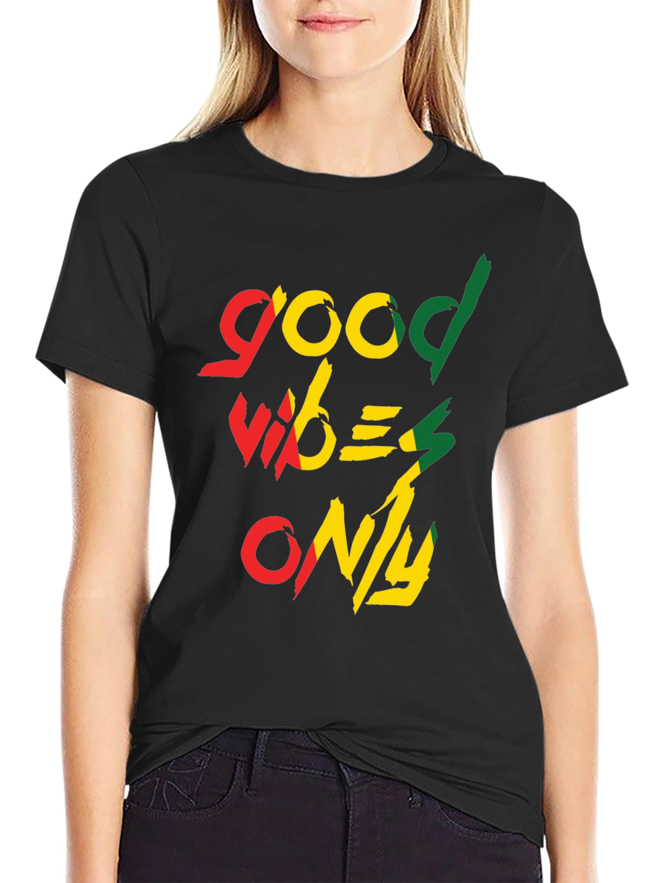 Good Vibes Only Graphic Tee - Black