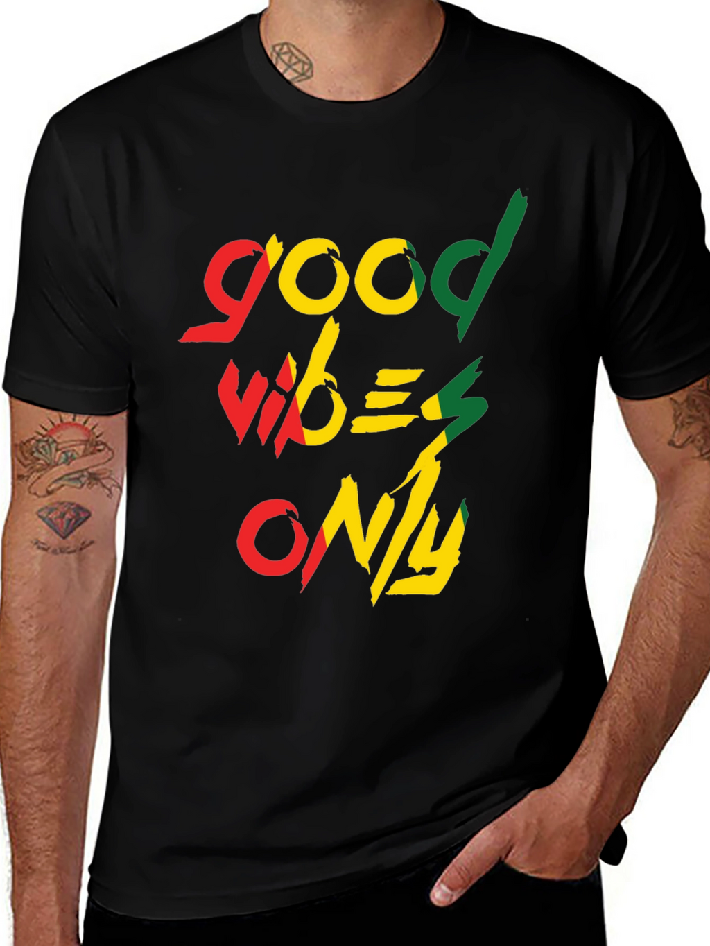 Good Vibes Only Graphic Tee - Black