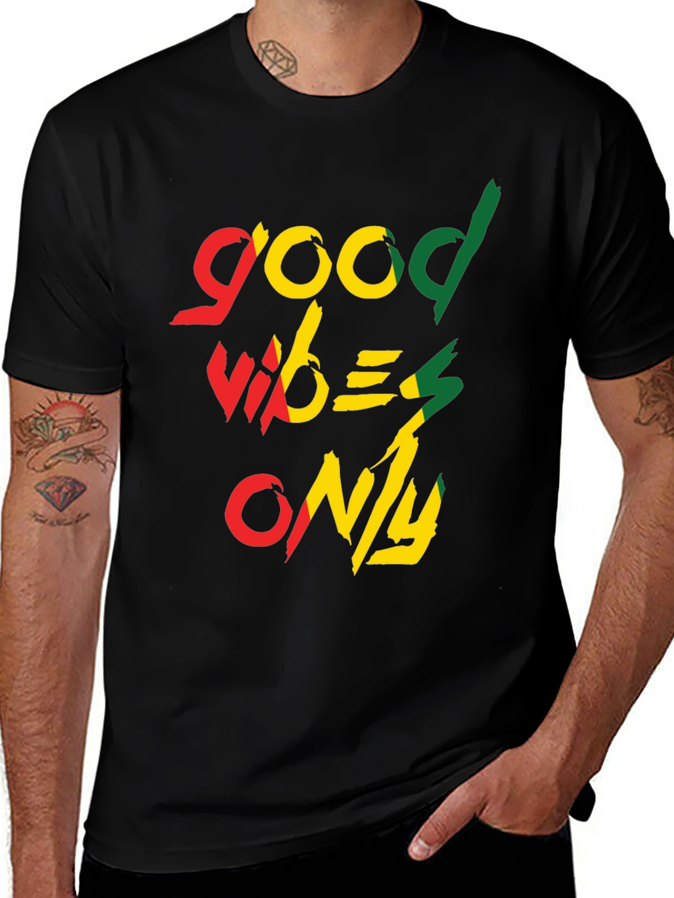 Good Vibes Only Graphic Tee - Black