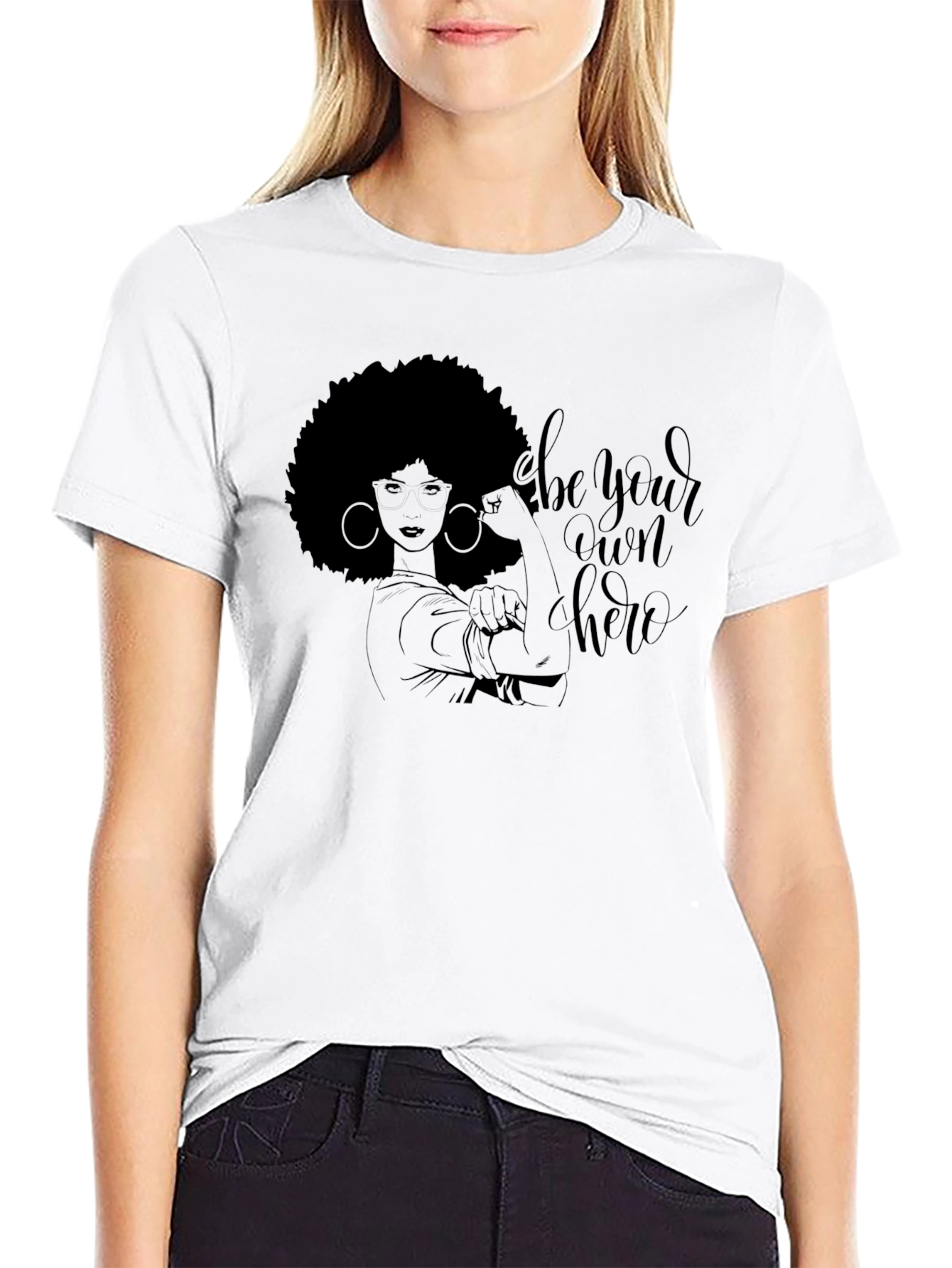Be Your Own Hero Graphic Tee - Black Unisex T-Shirt