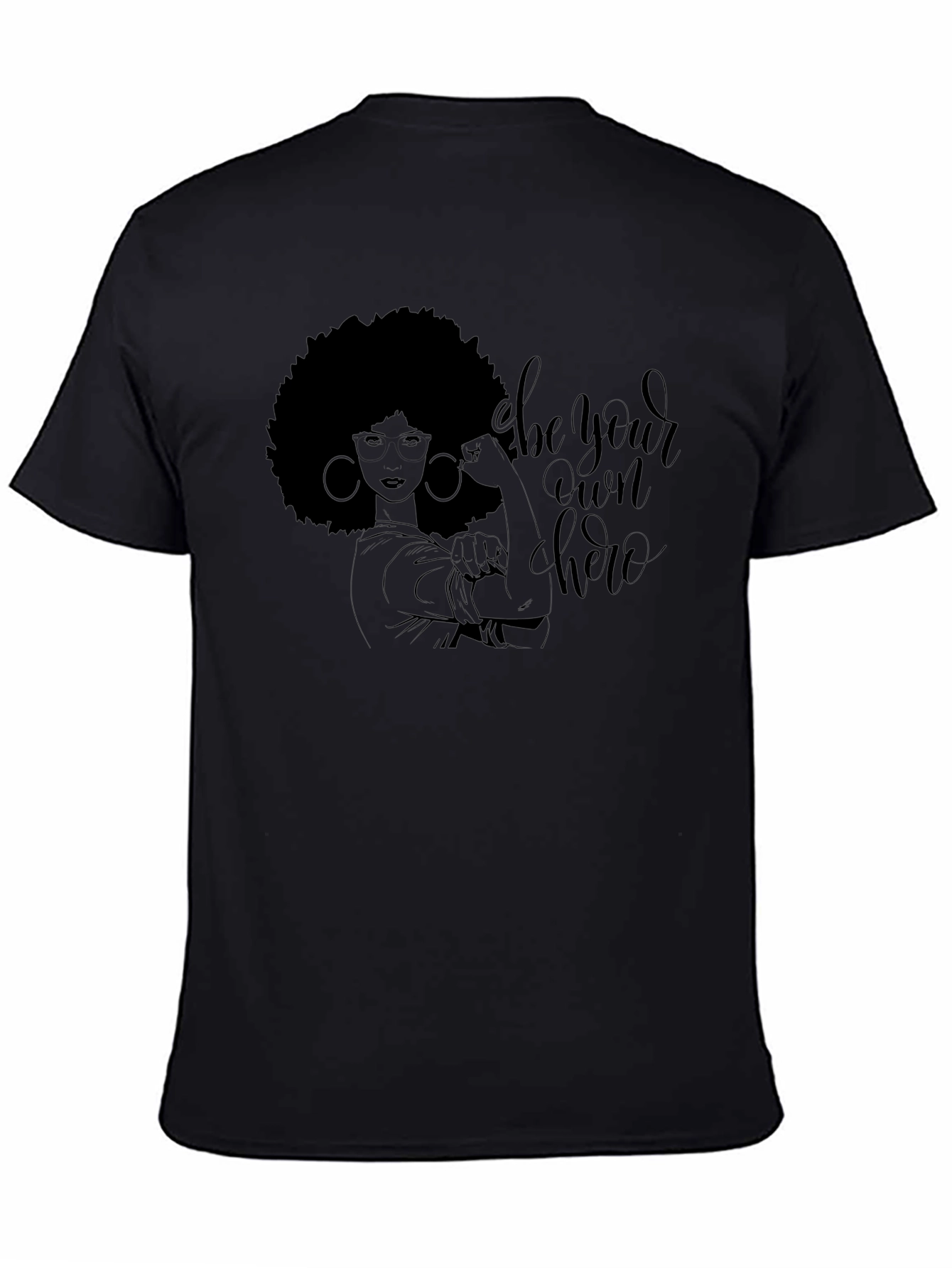 Be Your Own Hero Graphic Tee - Black Unisex T-Shirt