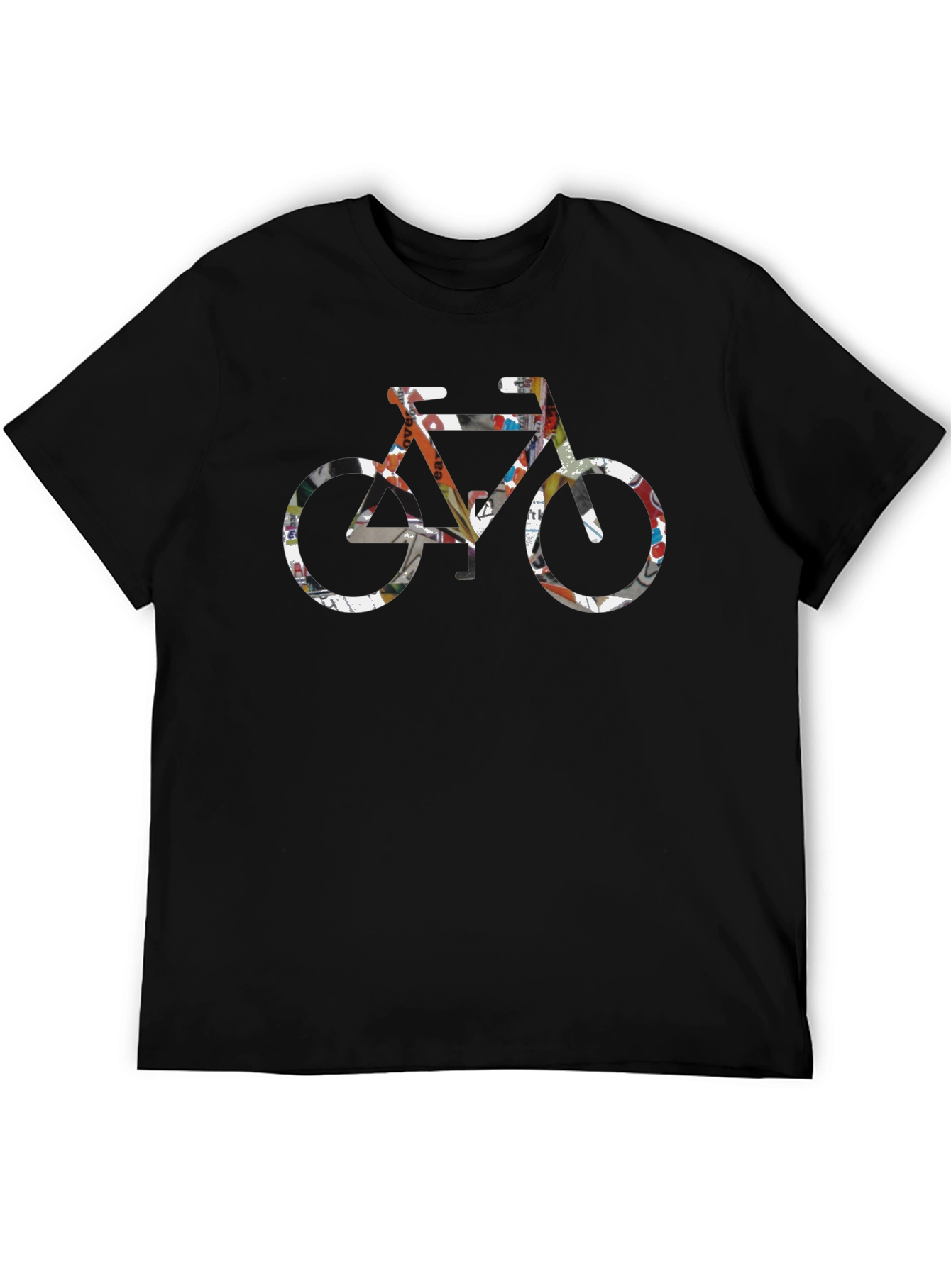 Urban Cycling Graphic Tee - Black