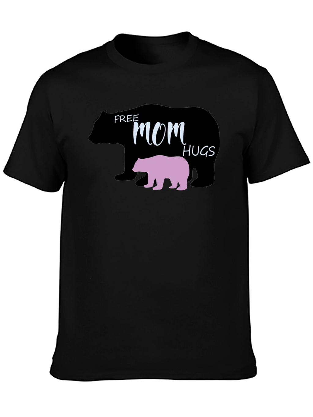 Free Mom Hugs Bear Graphic T-Shirt