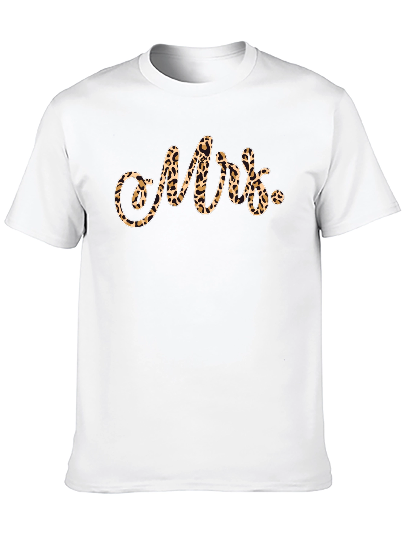 Mrs. Leopard Print T-Shirt - Stylish & Comfortable
