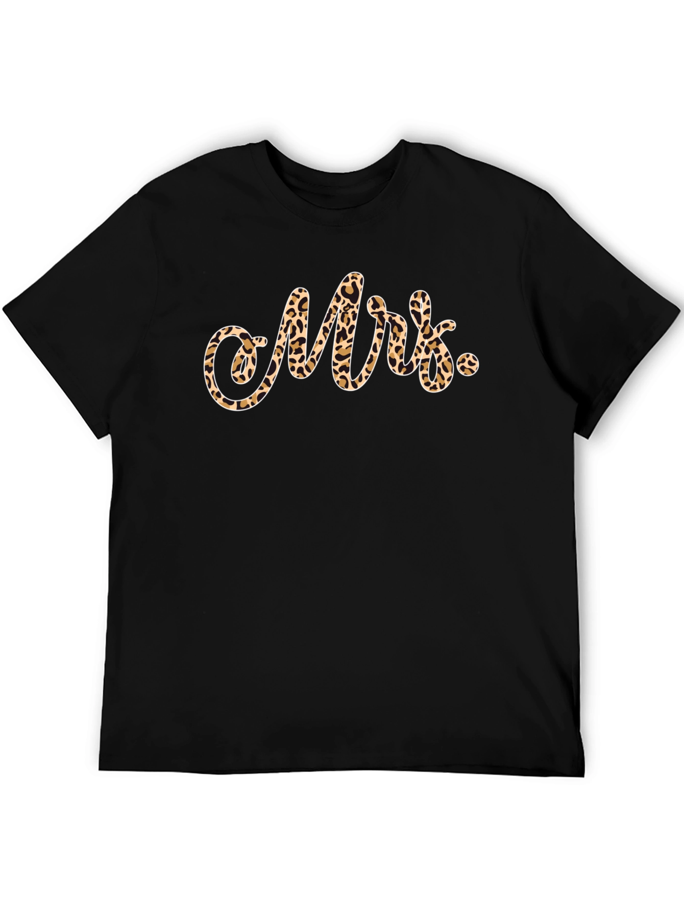 Mrs. Leopard Print T-Shirt - Stylish & Comfortable