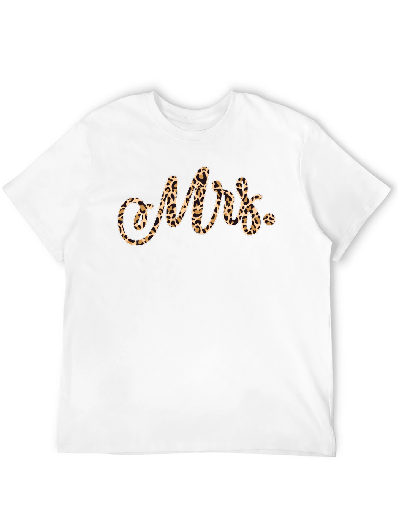 Mrs. Leopard Print T-Shirt - Stylish & Comfortable
