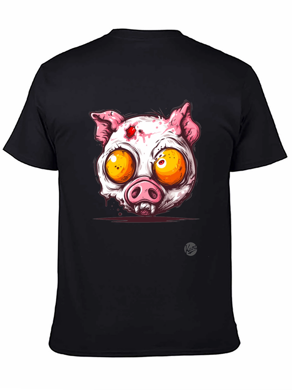 Zombie Pig Graphic Tee - Mens Black T-Shirt
