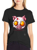 Zombie Pig Graphic Tee - Mens Black T-Shirt