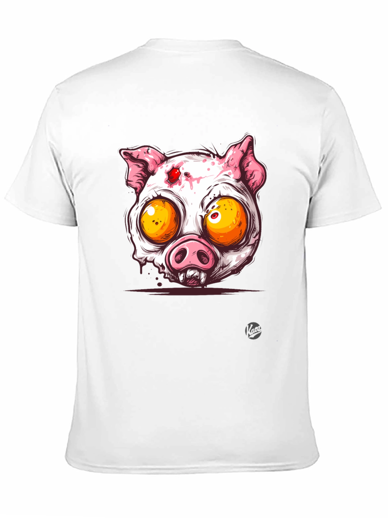 Zombie Pig Graphic Tee - Mens Black T-Shirt