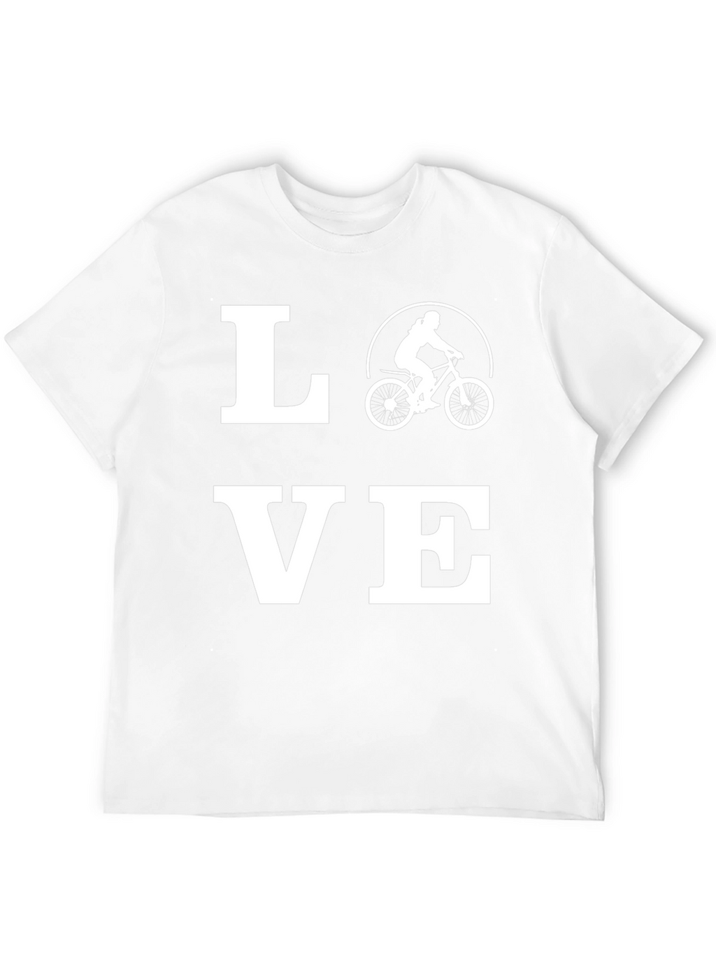 Love Biking Graphic Tee - Black Cotton T-Shirt