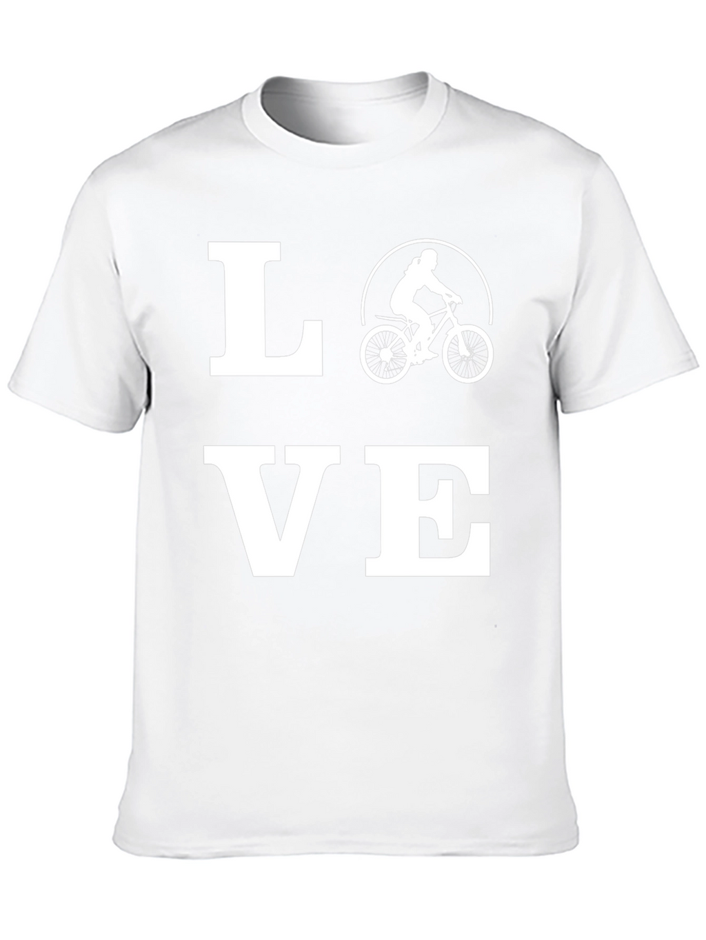 Love Biking Graphic Tee - Black Cotton T-Shirt