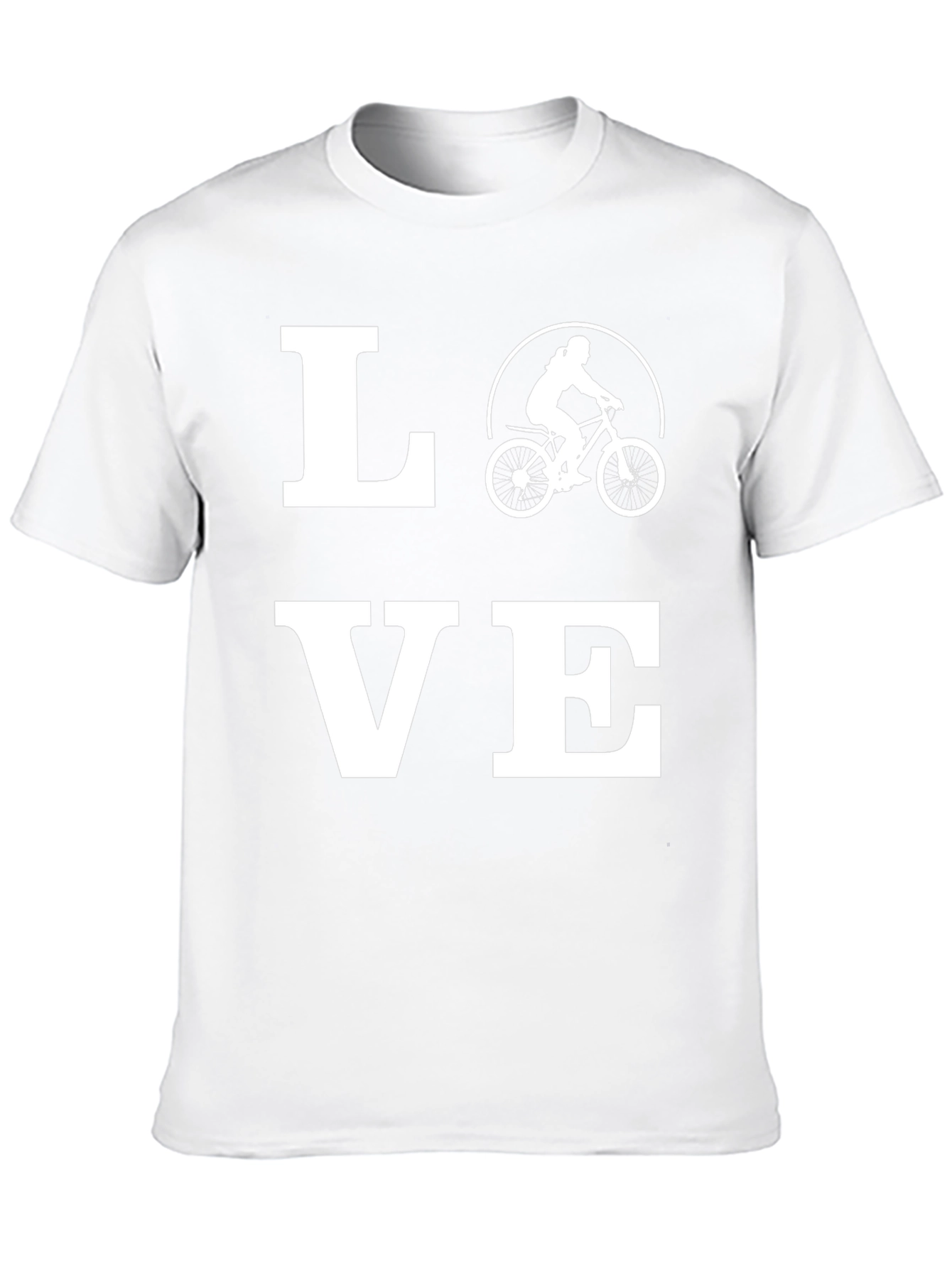 Love Biking Graphic Tee - Black Cotton T-Shirt