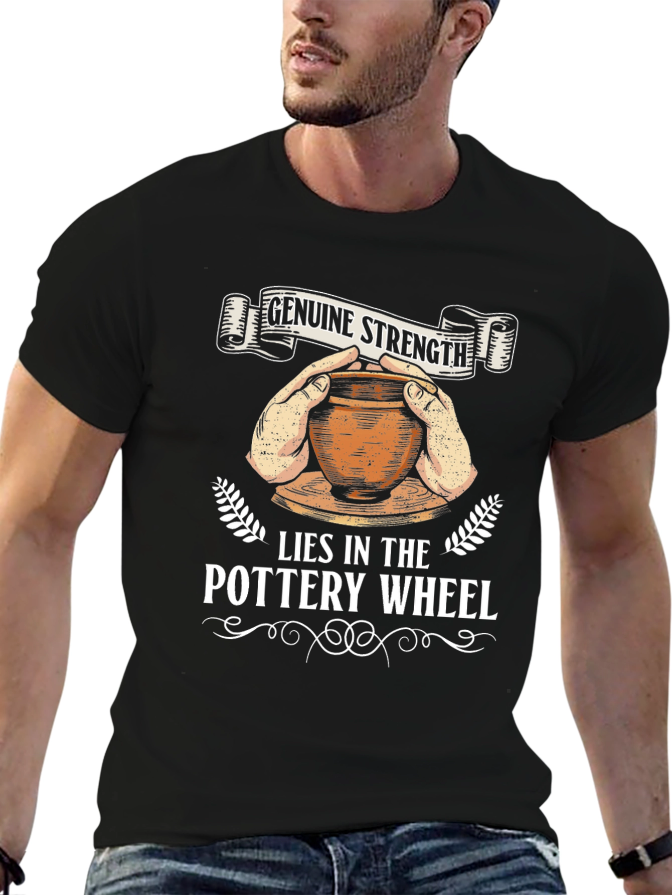 Pottery Wheel Genuine Strength Graphic Tee