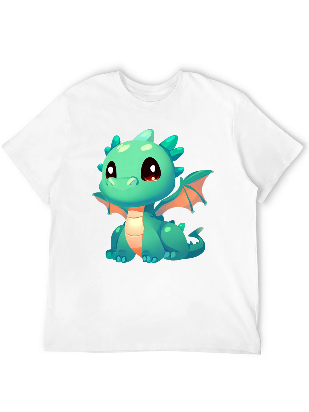 Cute Dragon Graphic T-Shirt - Black Cotton Tee