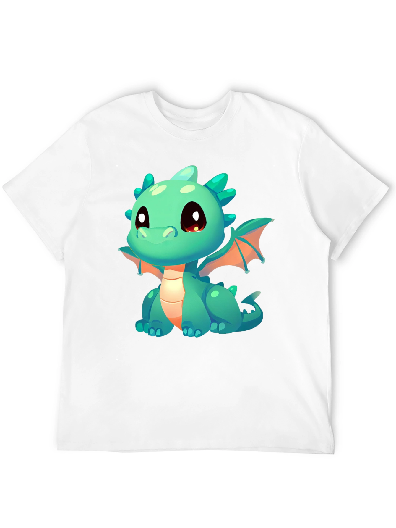 Cute Dragon Graphic T-Shirt - Black Cotton Tee