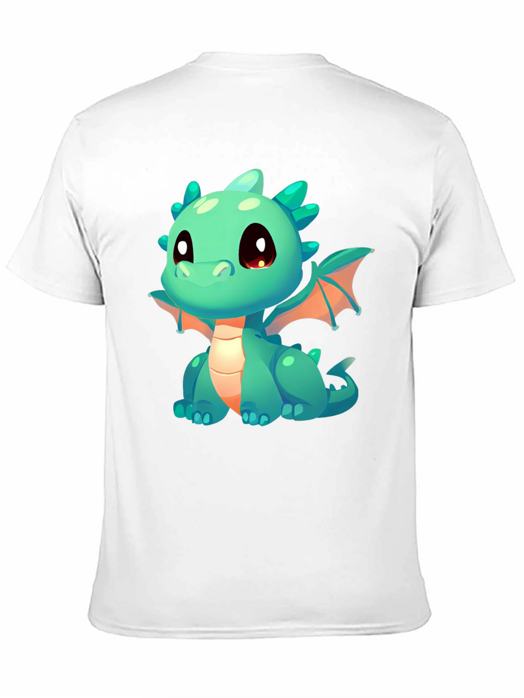 Cute Dragon Graphic T-Shirt - Black Cotton Tee