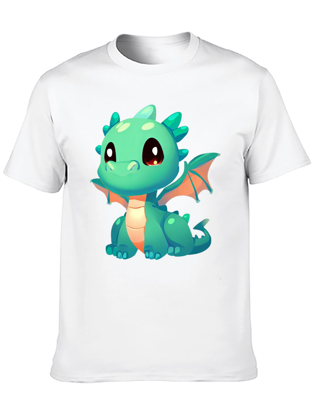 Cute Dragon Graphic T-Shirt - Black Cotton Tee