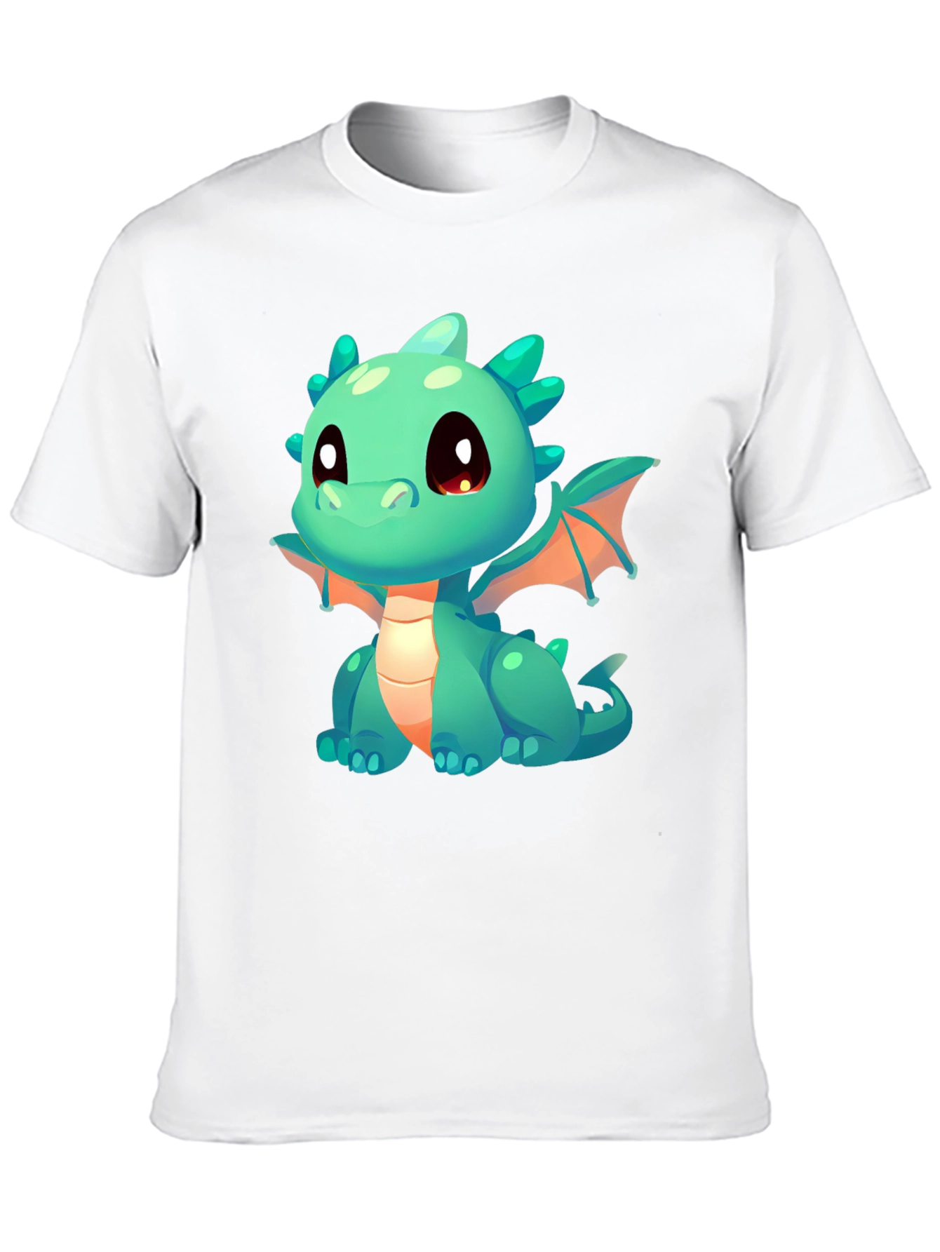 Cute Dragon Graphic T-Shirt - Black Cotton Tee