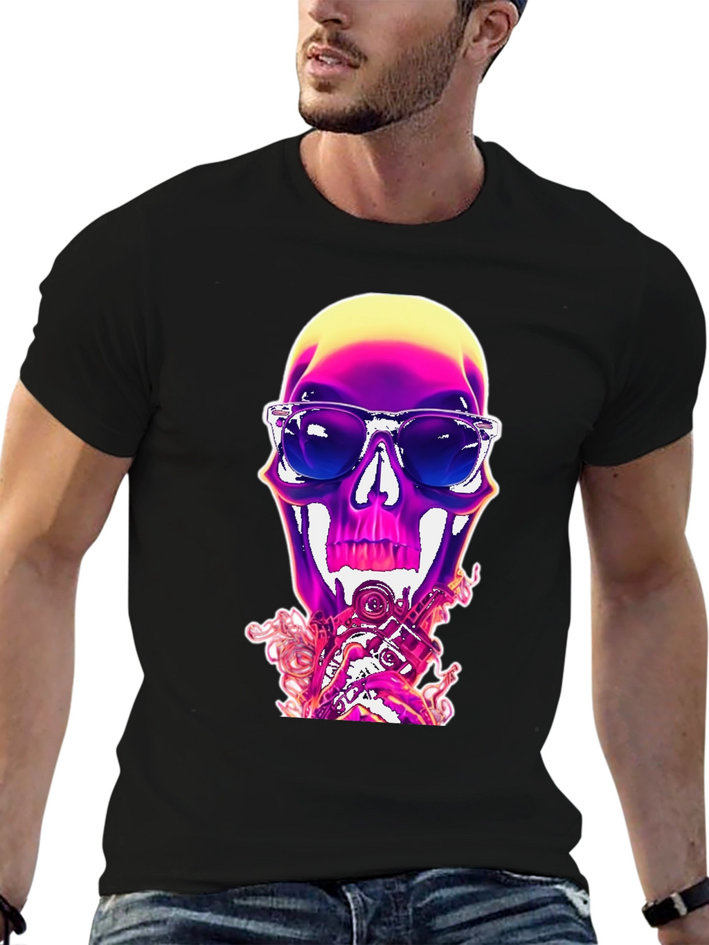 Skull Graphic Tee - Cool & Edgy Style