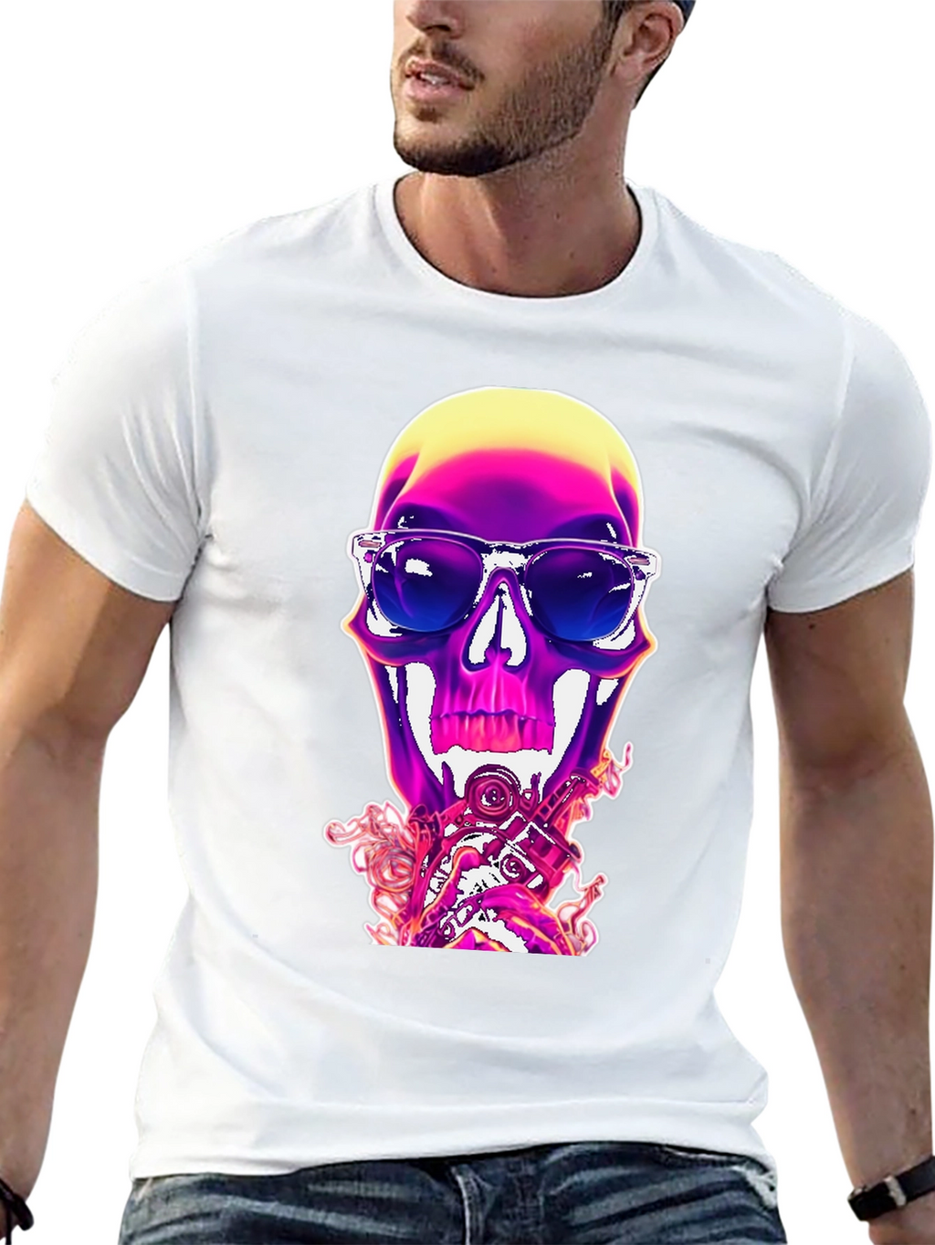 Skull Graphic Tee - Cool & Edgy Style