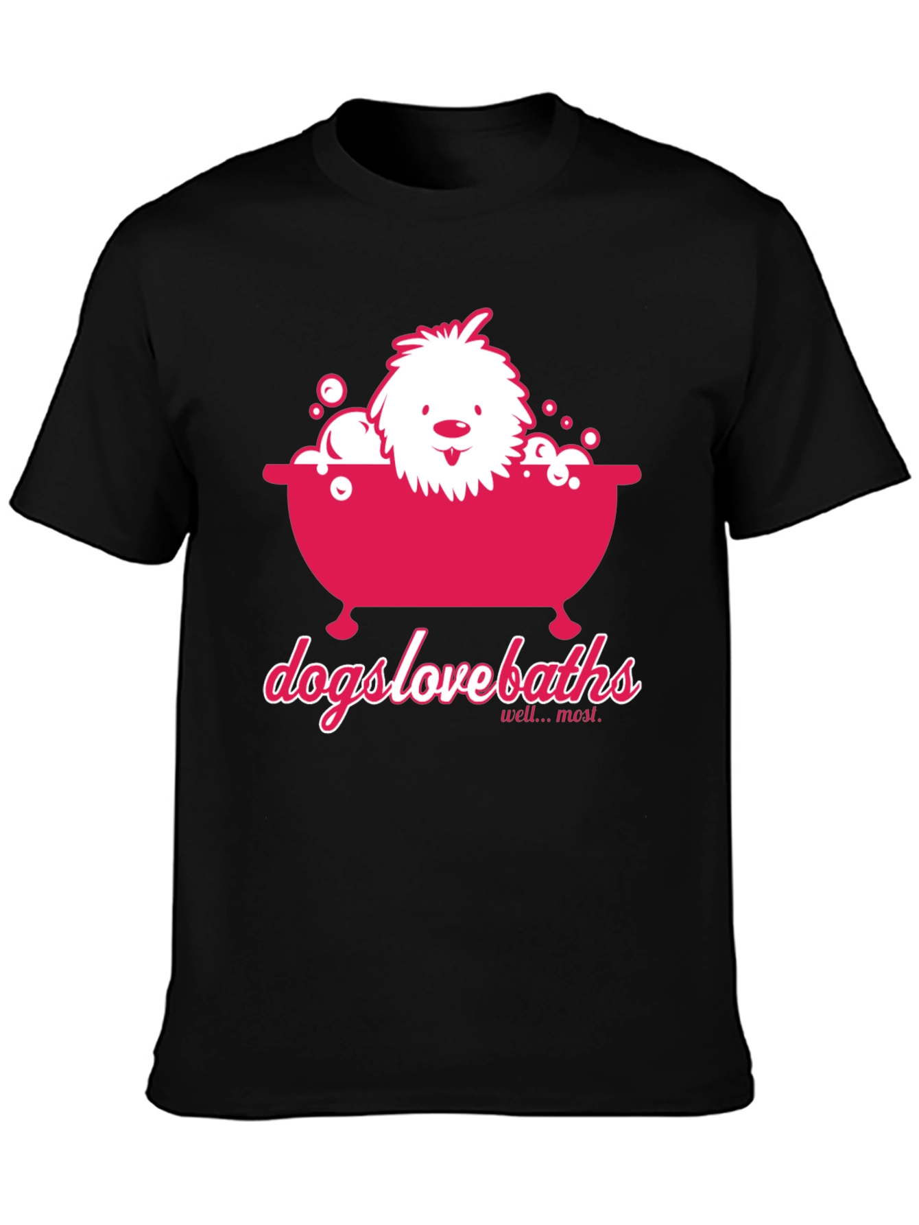 Dogs Love Baths T-Shirt - Funny Dog Graphic Tee