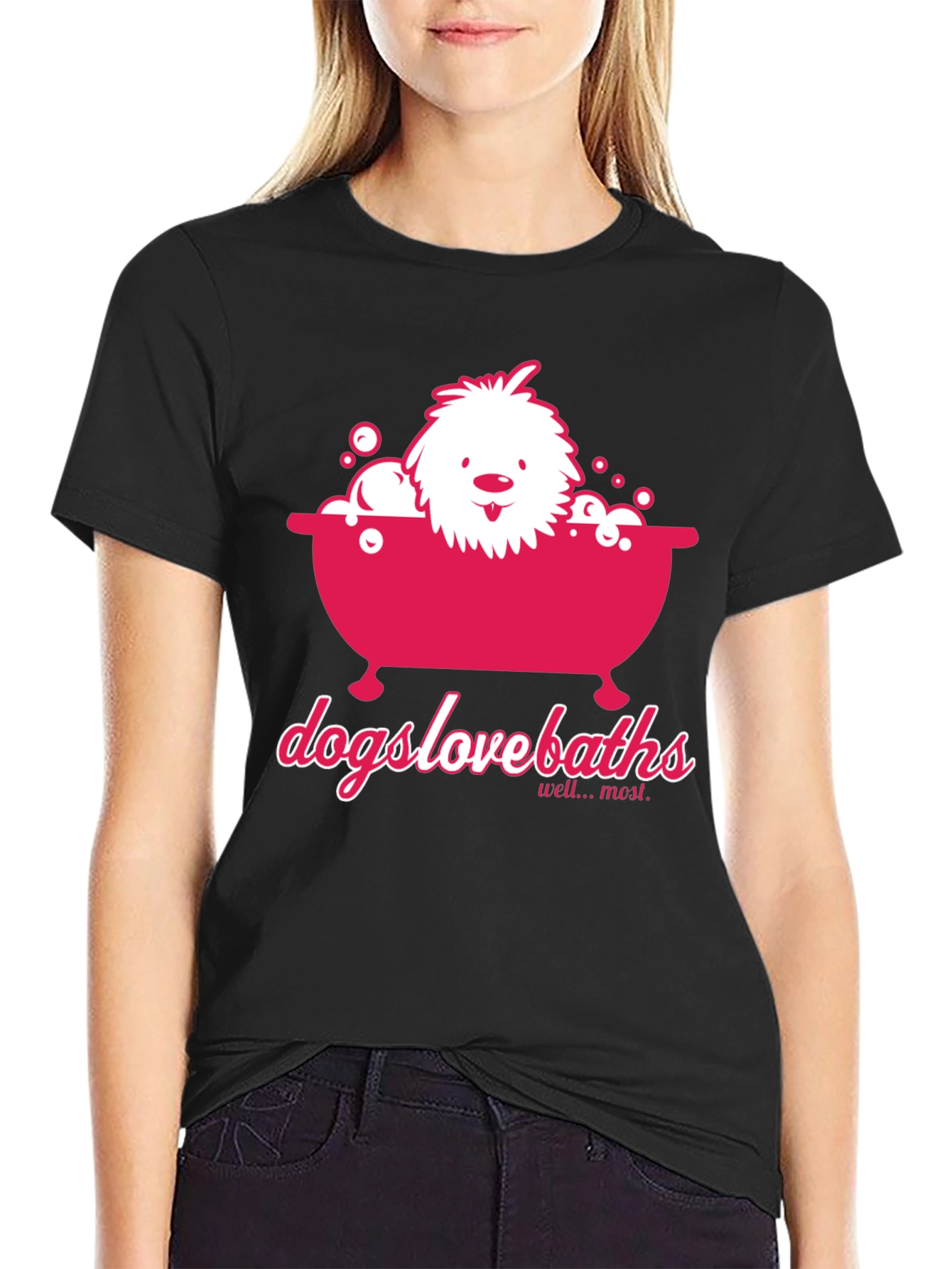 Dogs Love Baths T-Shirt - Funny Dog Graphic Tee