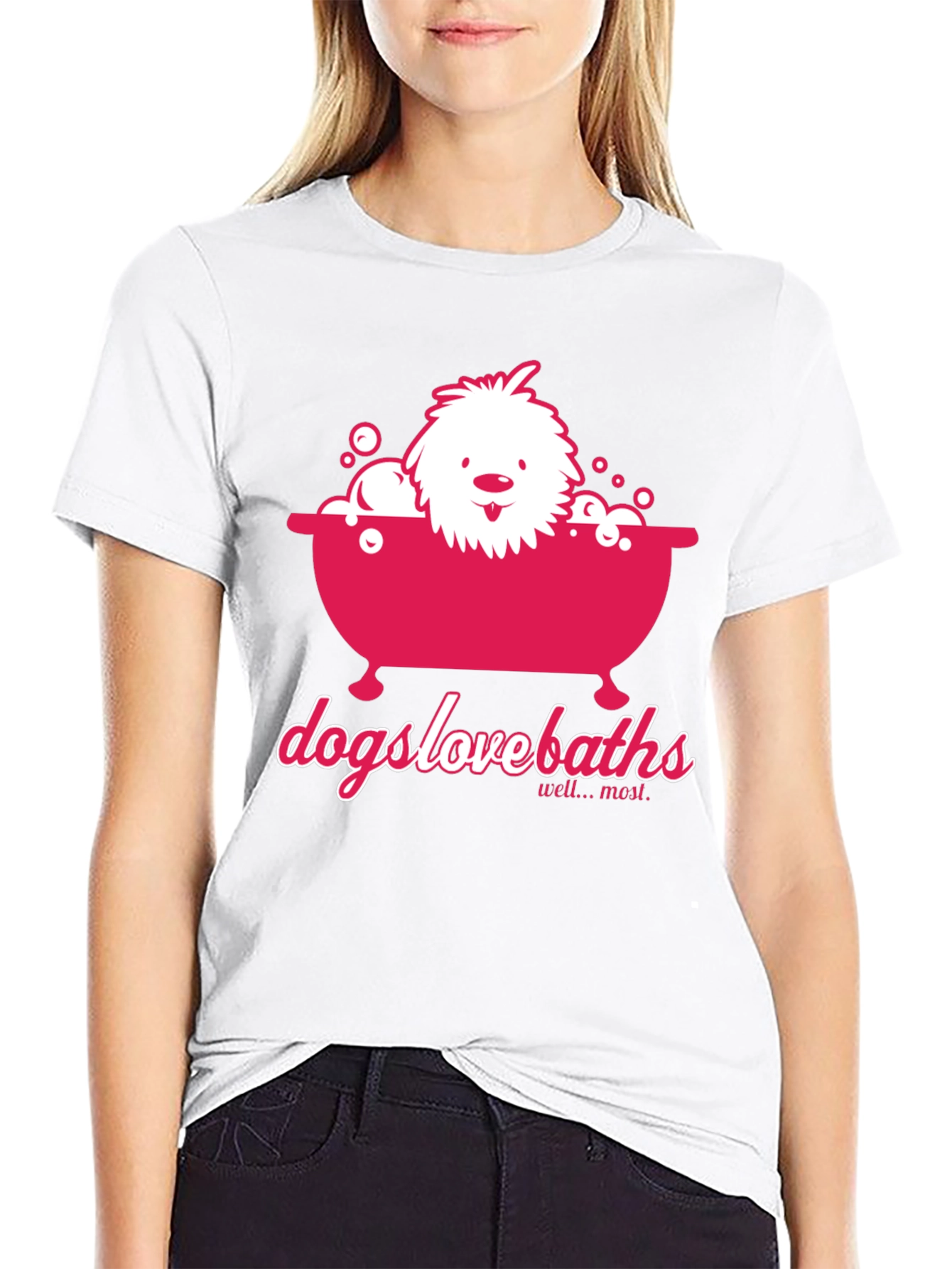 Dogs Love Baths T-Shirt - Funny Dog Graphic Tee