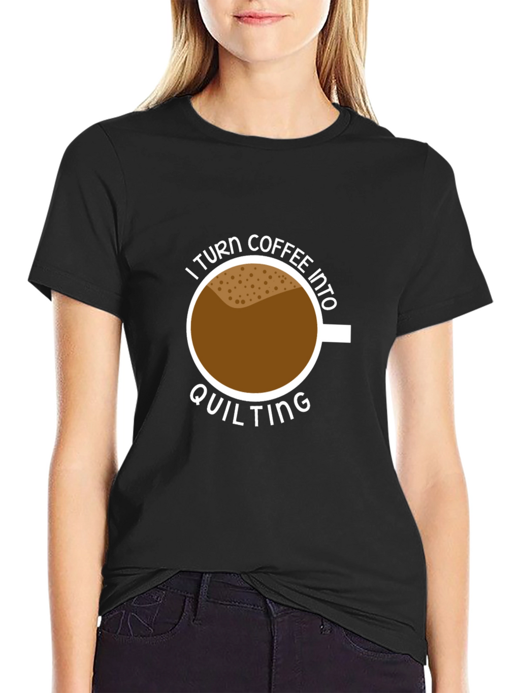 Coffee Into Quilting Graphic Tee
