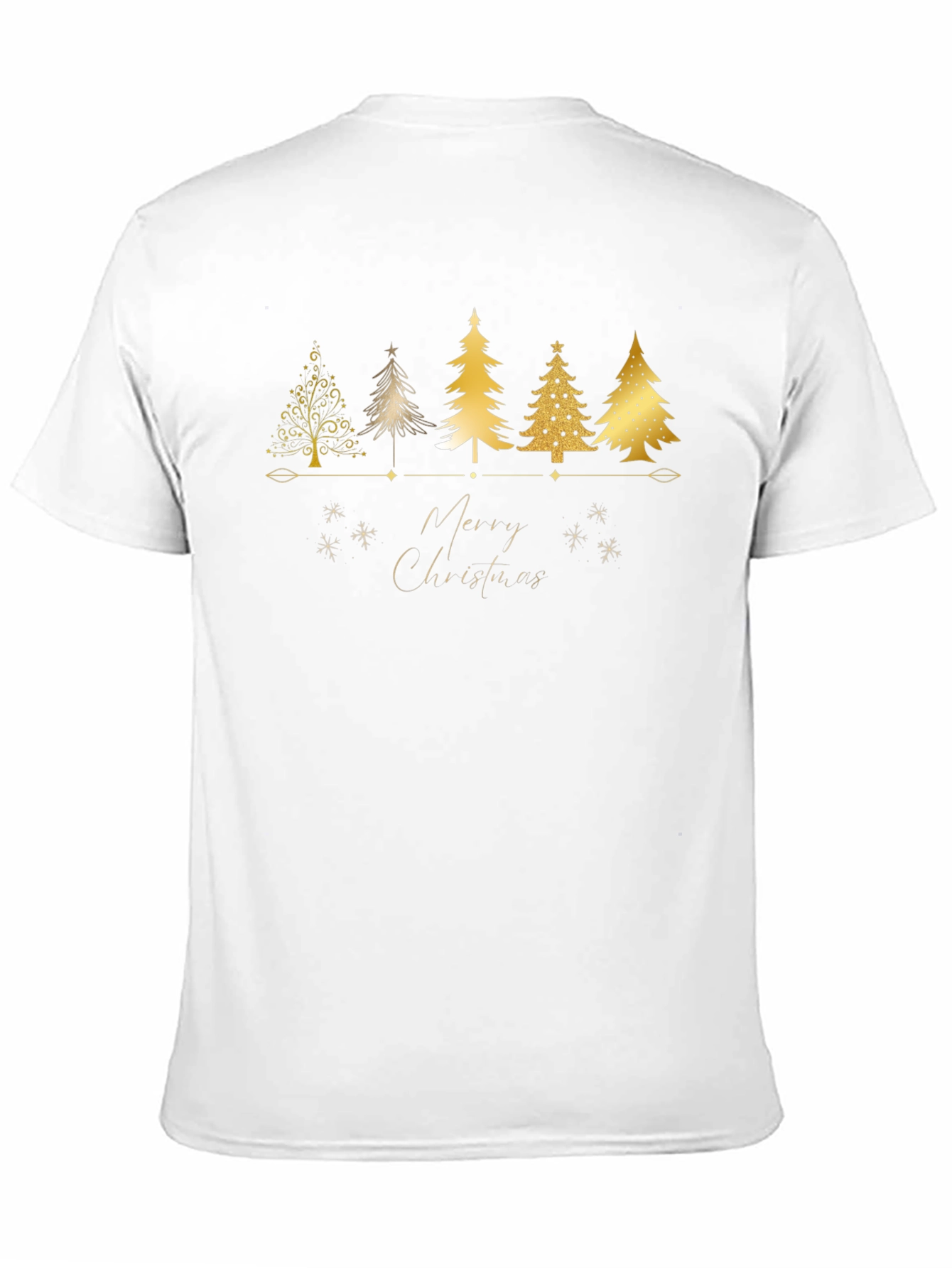 Merry Christmas Tree Graphic T-Shirt