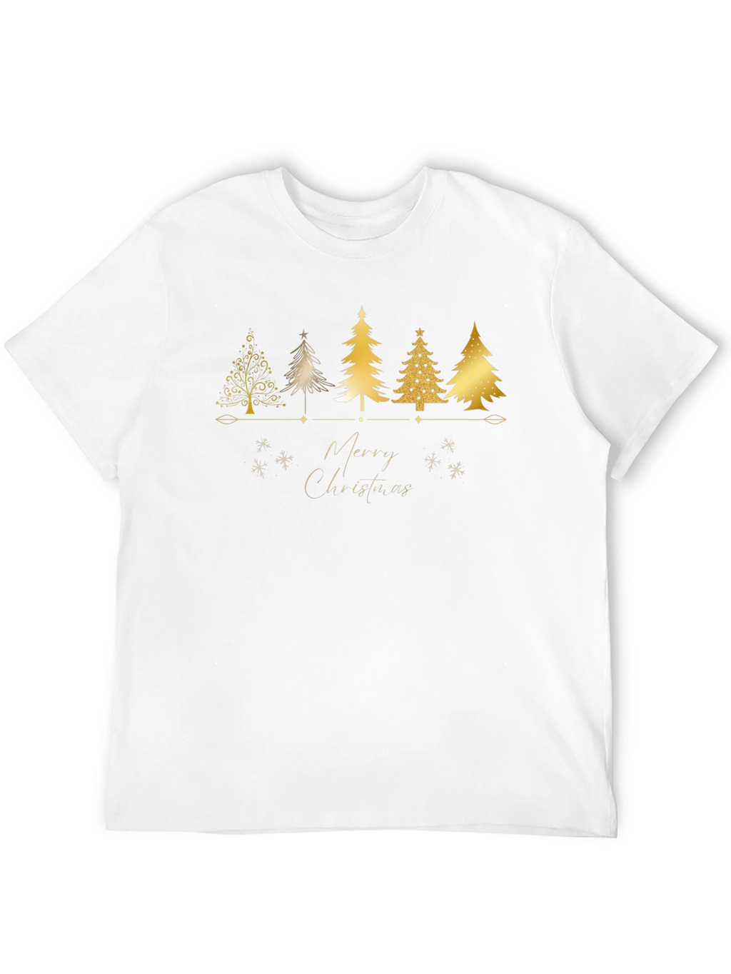 Merry Christmas Tree Graphic T-Shirt