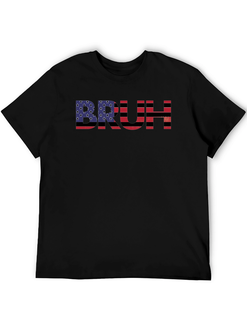 Bruh American Flag Graphic T-Shirt