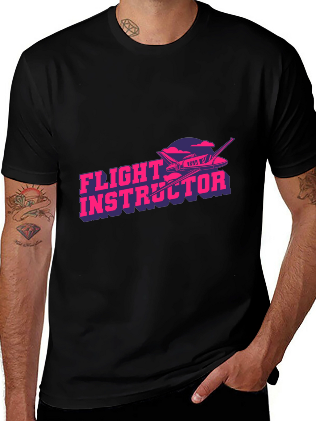 Flight Instructor Graphic T-Shirt - Pilot Aviation Tee