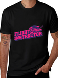 Flight Instructor Graphic T-Shirt - Pilot Aviation Tee