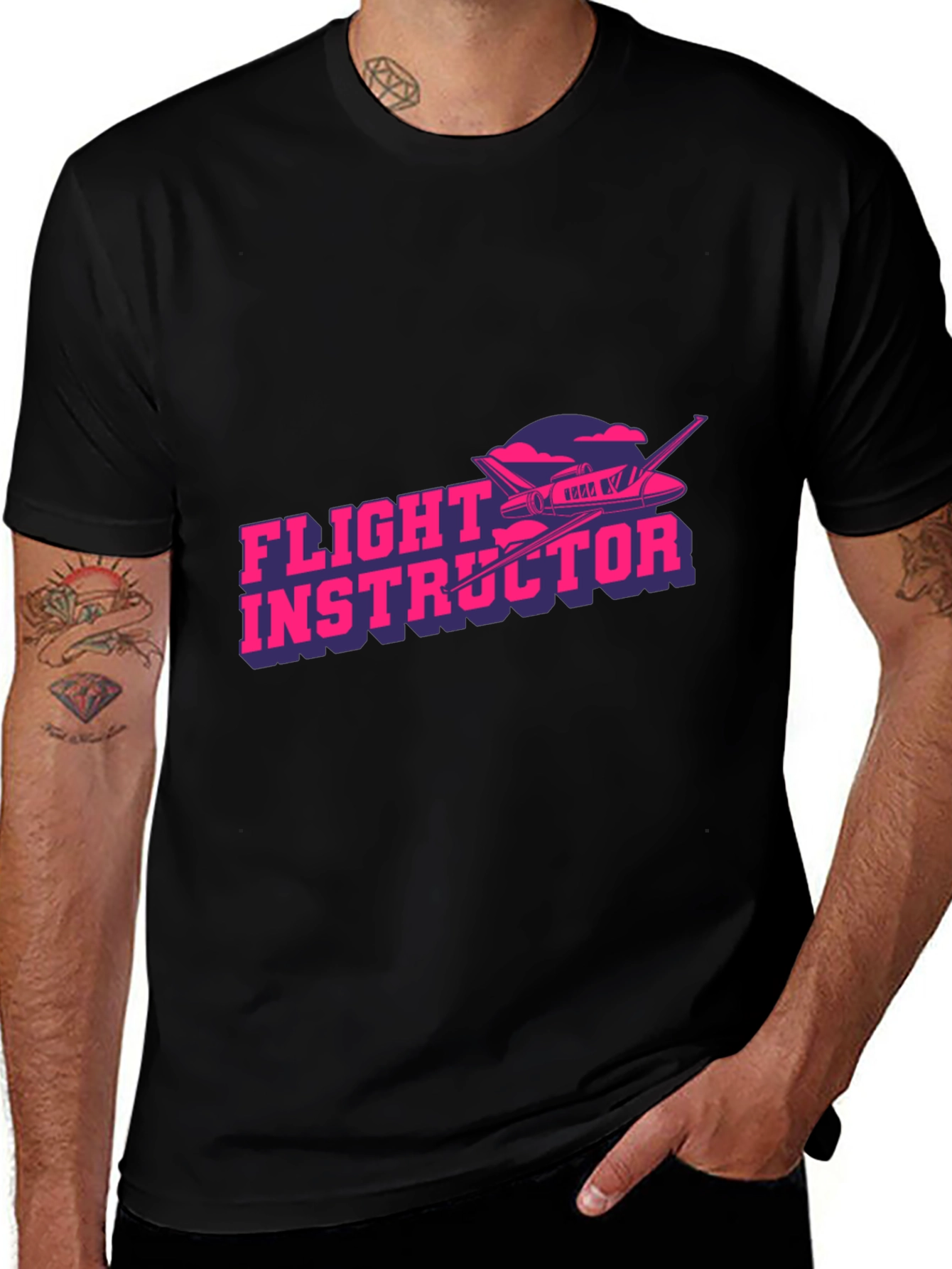 Flight Instructor Graphic T-Shirt - Pilot Aviation Tee
