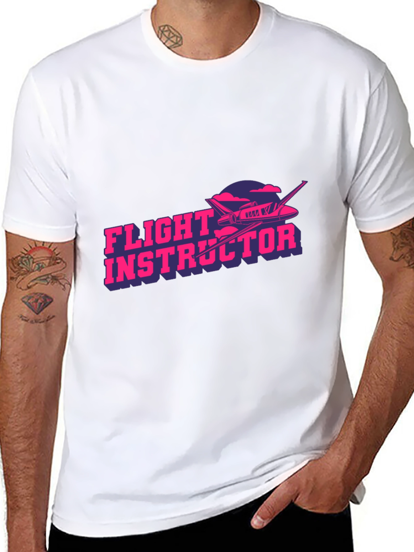 Flight Instructor Graphic T-Shirt - Pilot Aviation Tee