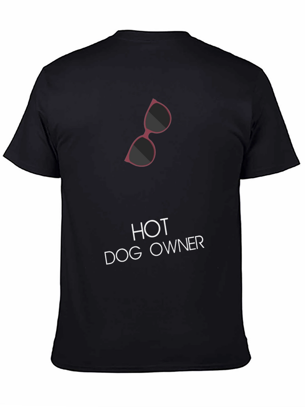 Hot Dog Owner Tee - Black Graphic T-Shirt