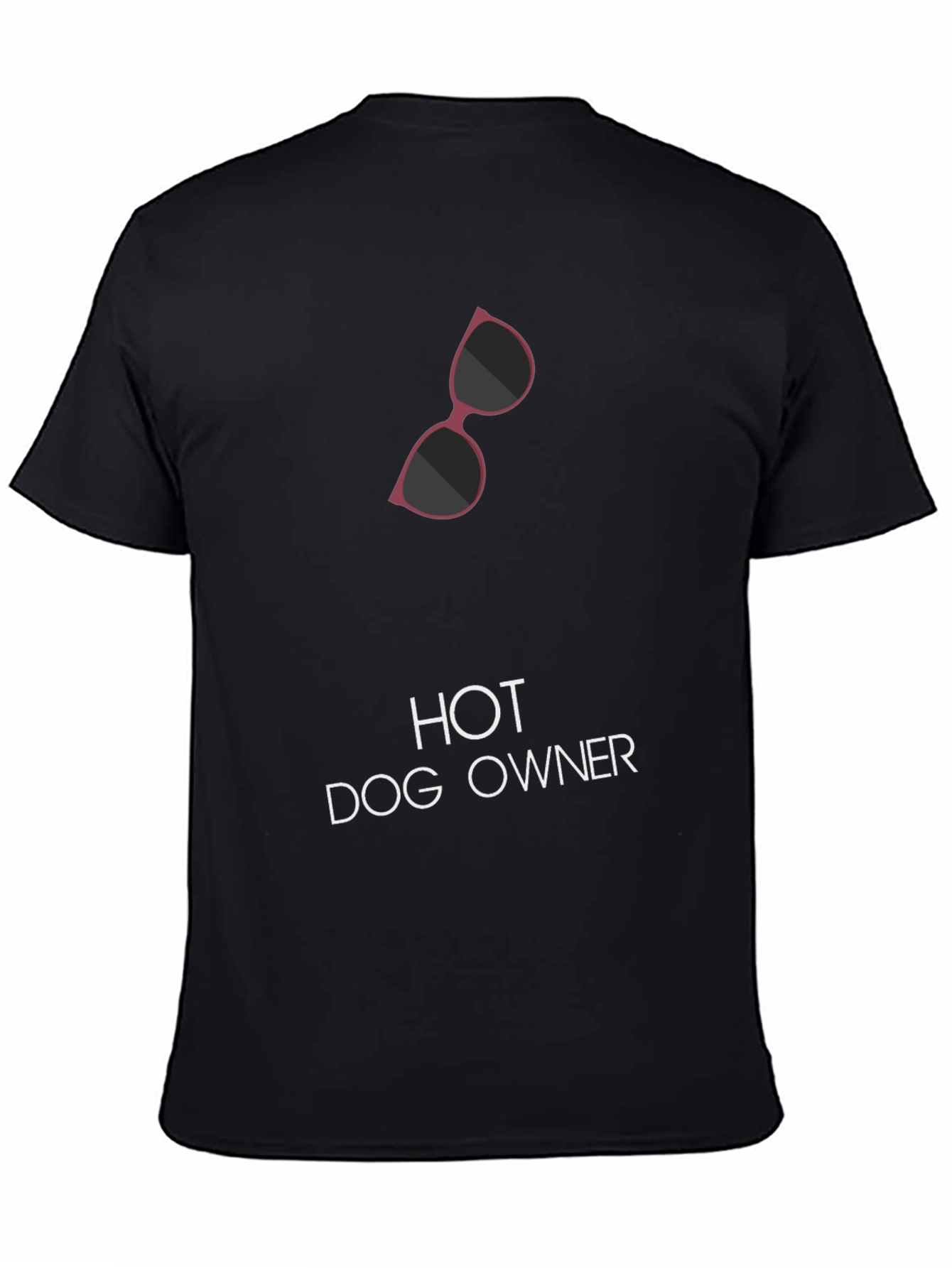 Hot Dog Owner Tee - Black Graphic T-Shirt