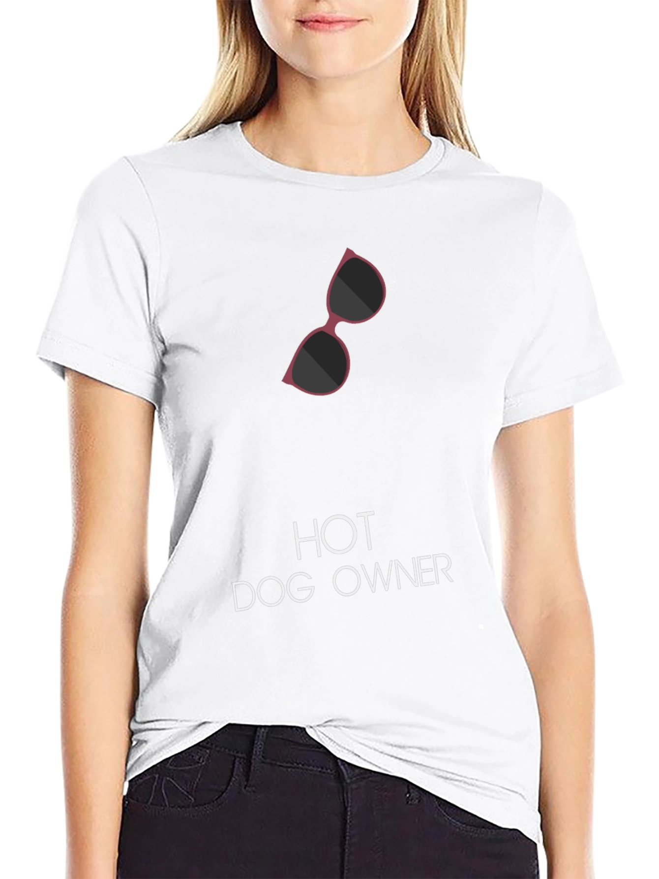 Hot Dog Owner Tee - Black Graphic T-Shirt