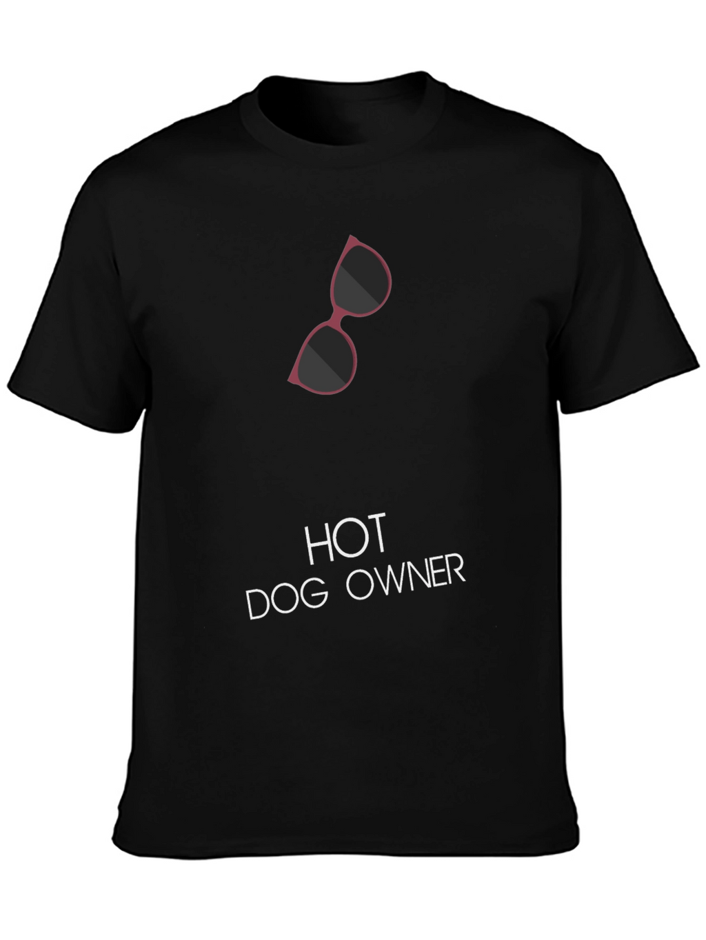 Hot Dog Owner Tee - Black Graphic T-Shirt