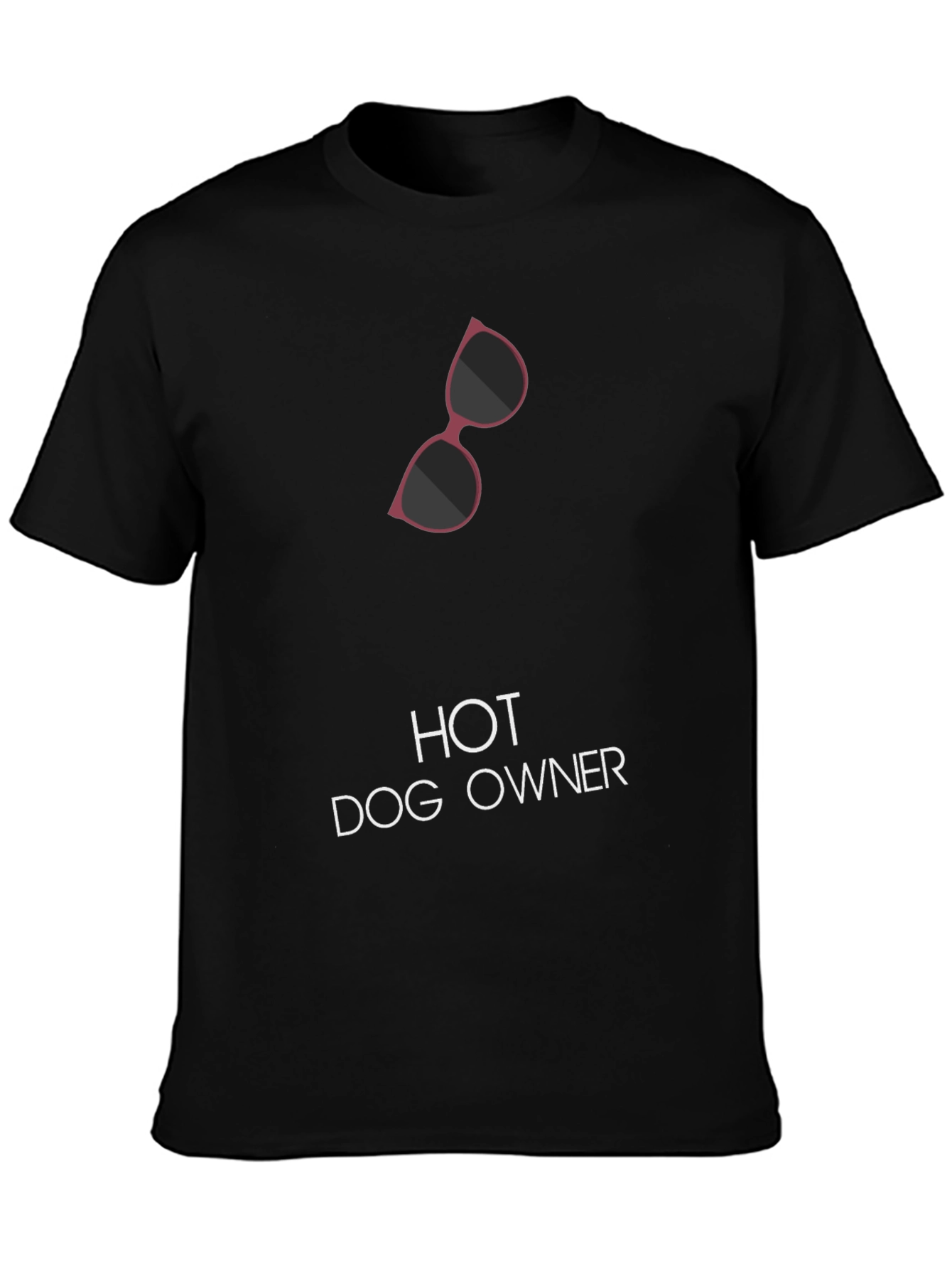 Hot Dog Owner Tee - Black Graphic T-Shirt