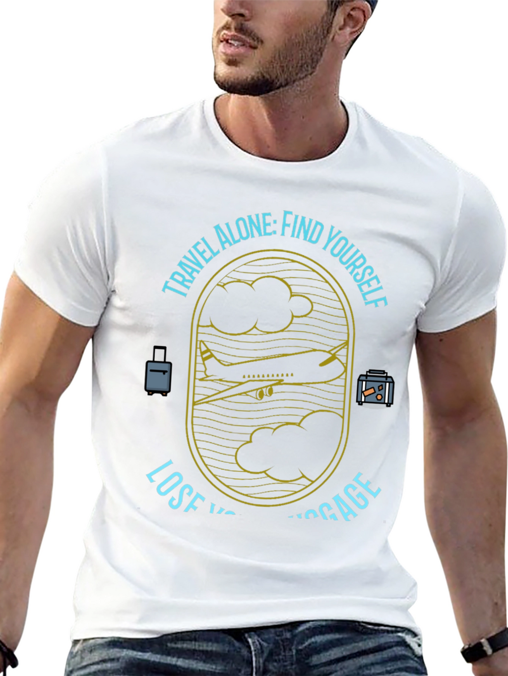 Travel Alone T-Shirt - Find Yourself Lose Luggage
