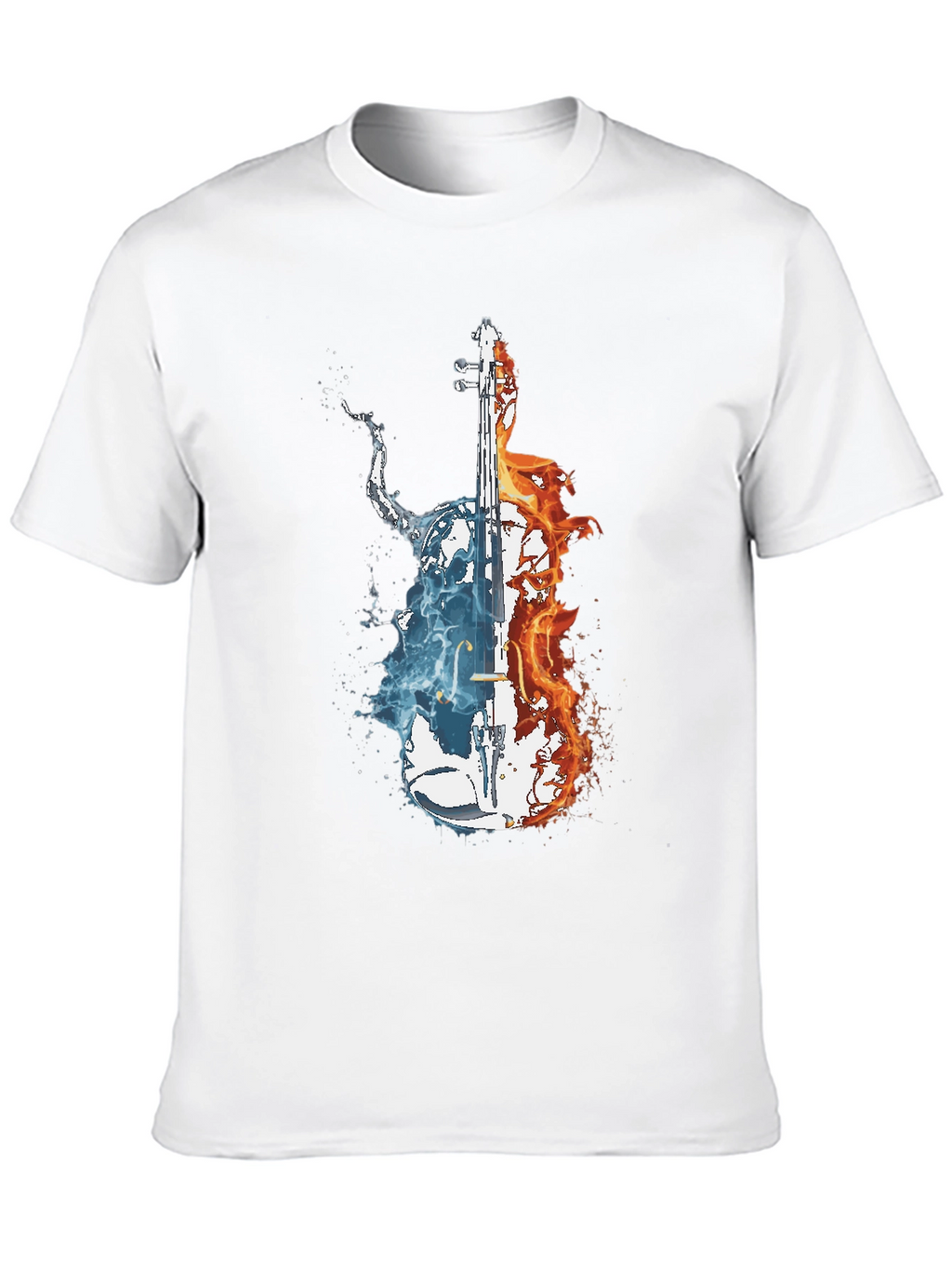 Fire and Water Cello Graphic Tee