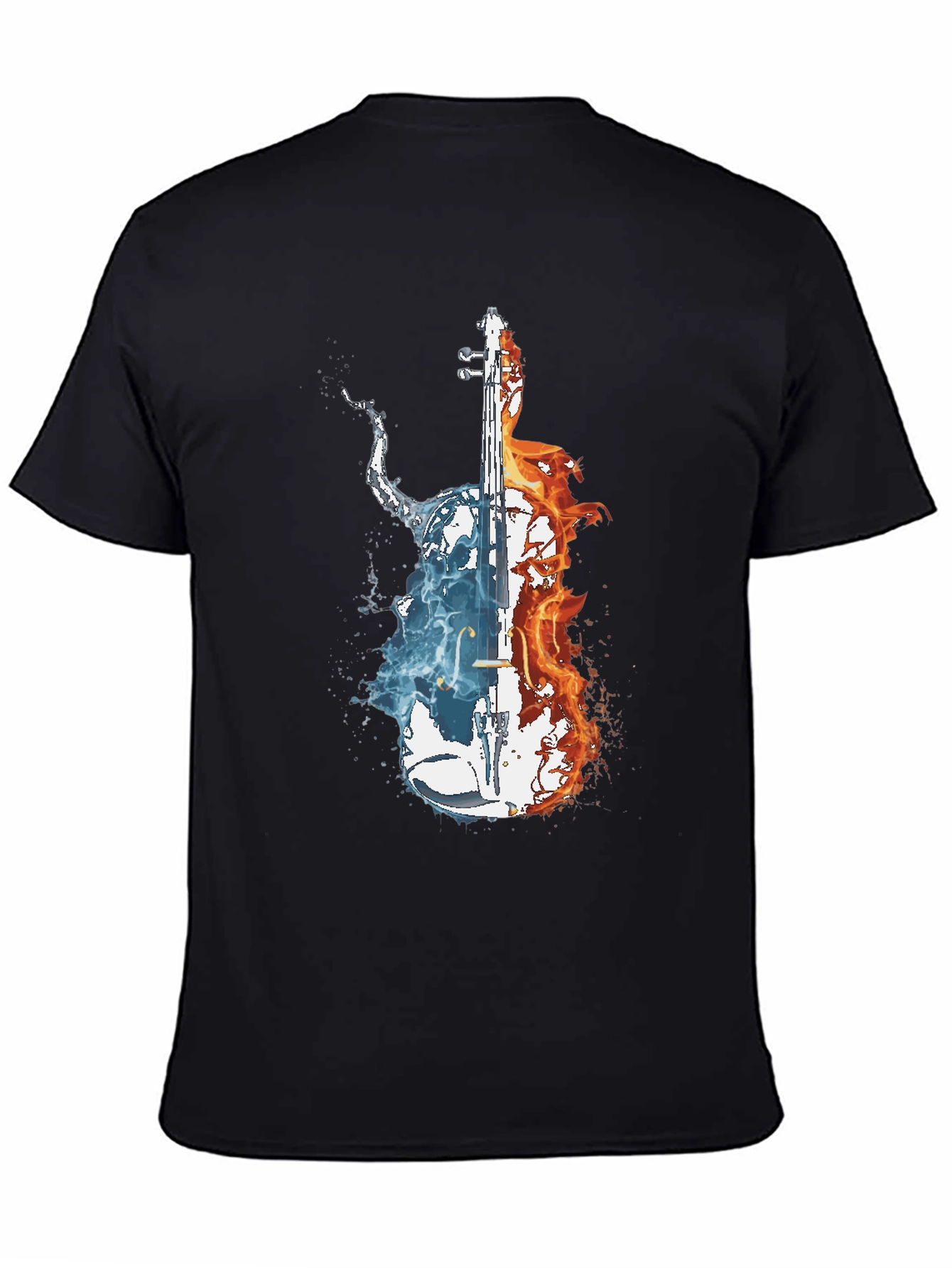 Fire and Water Cello Graphic Tee