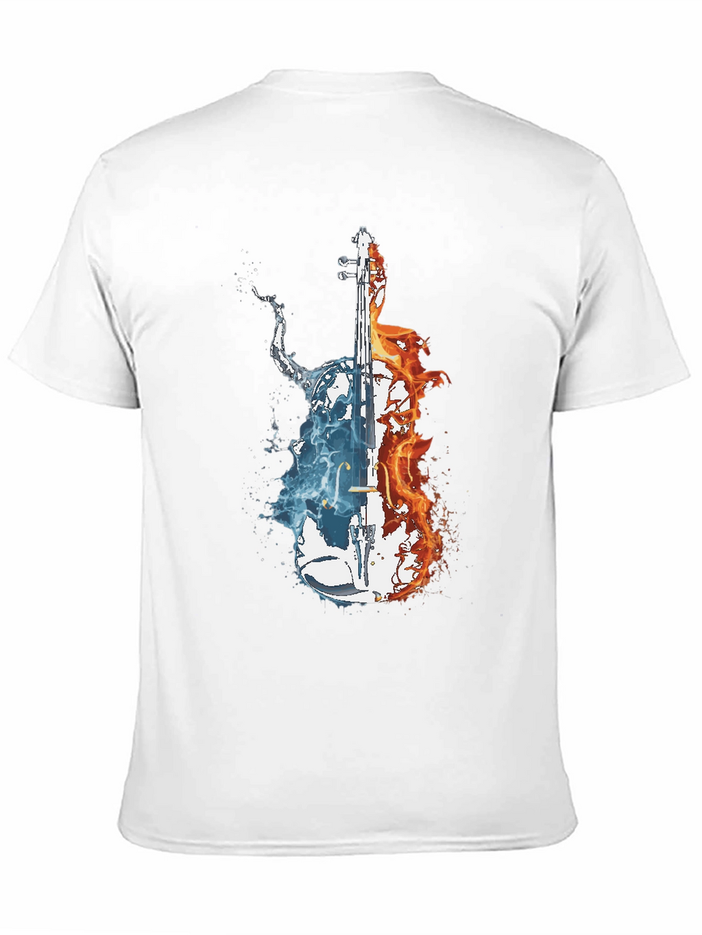 Fire and Water Cello Graphic Tee