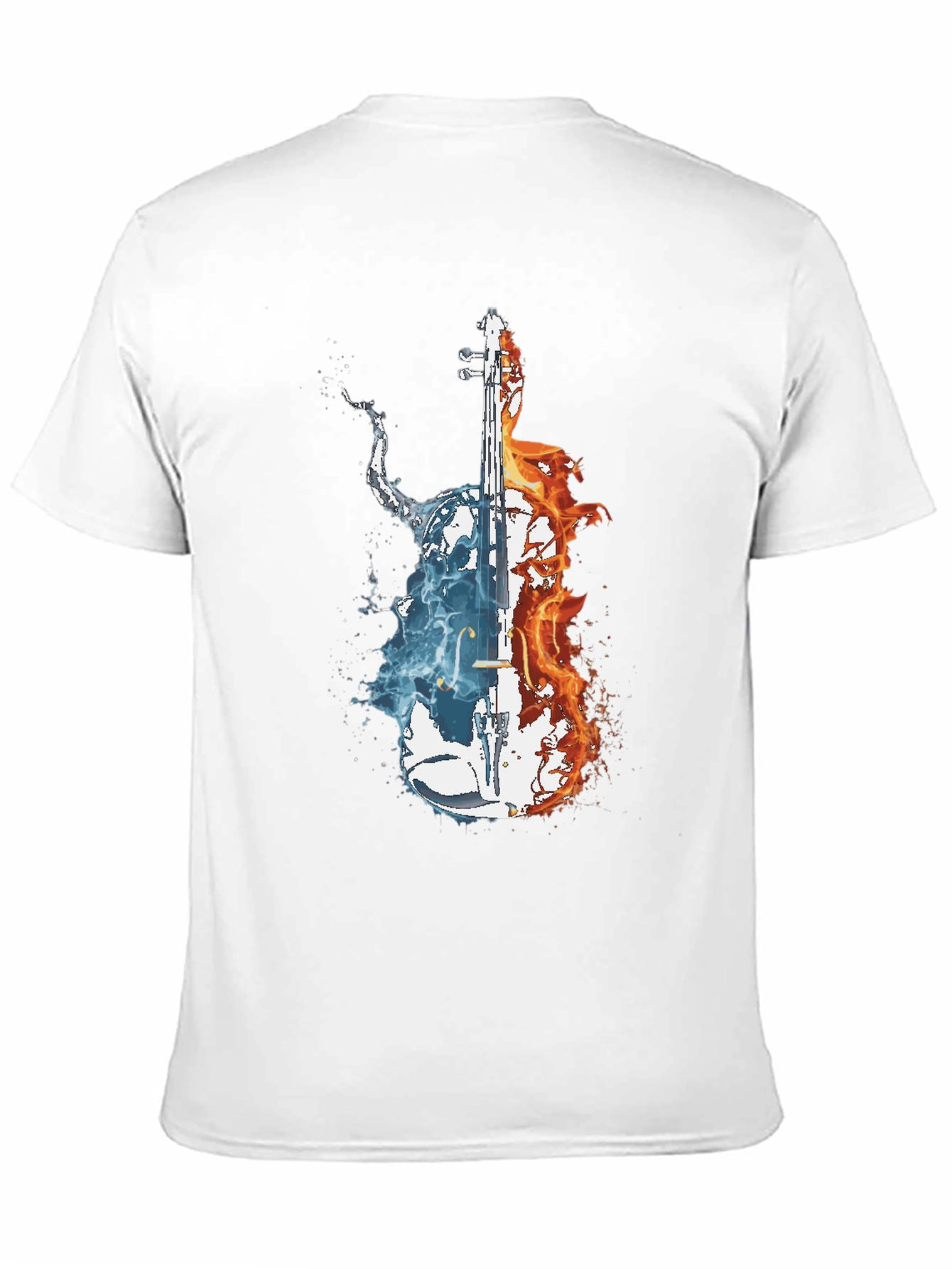 Fire and Water Cello Graphic Tee