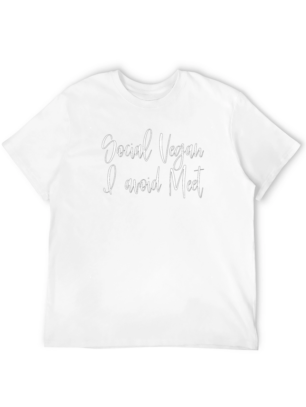 Social Vegan T-Shirt - I Avoid Meat
